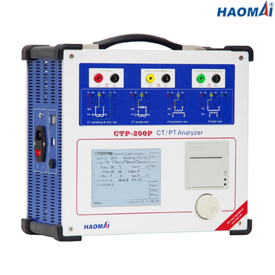 120V 60Hz বর্তমান ট্রান্সফরমার পরীক্ষার সরঞ্জাম, পোর্টেবল সিটি ভিটি বিশ্লেষক